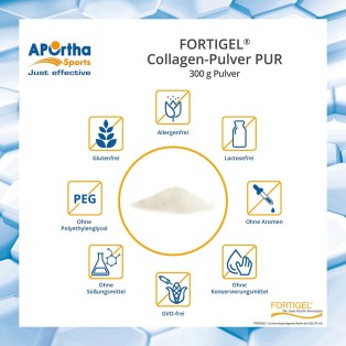 APOrtha® Sports FORTIGEL® B (Rind) Collagen-Pulver PUR - 300 g Pulver