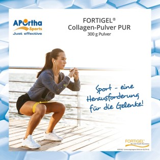 APOrtha® Sports FORTIGEL® B (Rind) Collagen-Pulver PUR - 300 g Pulver